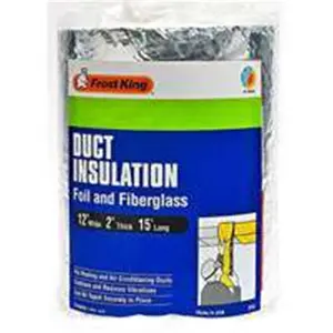 Thermwell Products SP55-6 Foil Fiberglass Wrap 2 x 12 x 15 Ft., 12X2x15ft, Duct Insulation