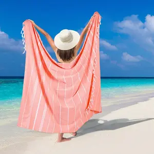 Extra Large 2Piece Set - 61 x 82 Inches, Turkish Beach Towel, Quick Dry Towel, Turkish Beach Blanket, Light Absorbent, Quick Dry Sand Proof, Travel Bathroom Beach Towel, Beach Essentials Super Absorbent Towel
