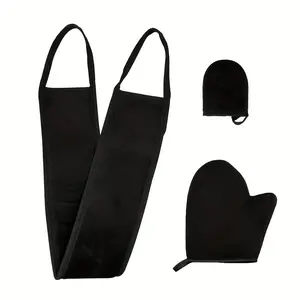 3count Self-Tanning Kit - Includes Back Applicar, Mini Finger Gloves & Large Glove,Reliable for Face & Body Tanning at Home, Self Tanning ols| Ergonomic Gloves|  Self Tanning Gloves