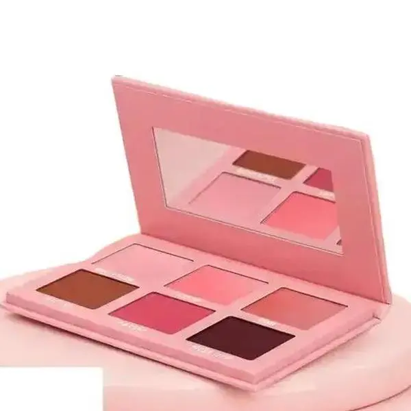 Nanju Precious 6-Color Cream Blush Palette – Blendable Buildable Cream Cheek Makeup