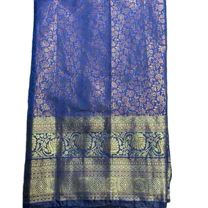Kanjivaram Silk Saree with Stitched Blouse - Traditional Style - Dress