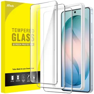 JETech Screen Protector for Samsung Galaxy S26 Series, 9H Tempered Glass Film with Easy Installation Tool, Fingerprint ID Compatible, HD Clear, 3-Pack