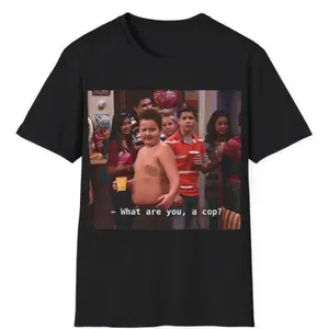Gibby What are you a cop Unisex T-Shirt, Gibby Adult Casual T-Shirt Menswear Top Underwear Tshirt Streetwear Tropical