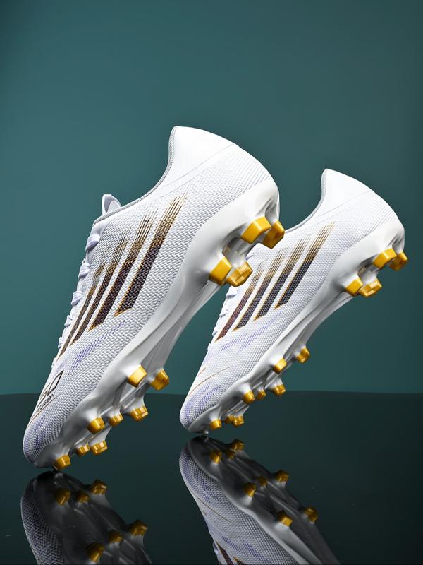 Unisex's Ombre Pink High Top Football Shoes, Breathable Comfortable Football Cleats, Football Training Shoes for All Seasons, Football Boots