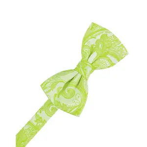 Lime Tapestry Bow Tie