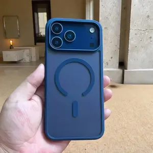 Magnetic Transparent Protective Shockproof Phone Case Cover, Compatible with iPhone 17/16/15/14/13/12/11 Pro Max, Wireless Charging Support, Modern Design, Safety Protection