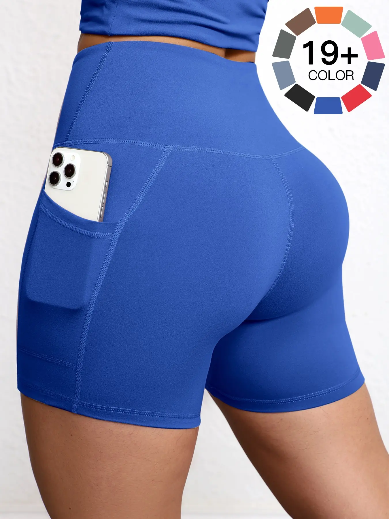Women's Yoga Shorts, High Waisted Shorts, High Waist Stretchy Butt Lifting Athletic Pants, Athletic Wear Shorts, Comfortable Breathable Home Workout Cycling Fitness Clothing
