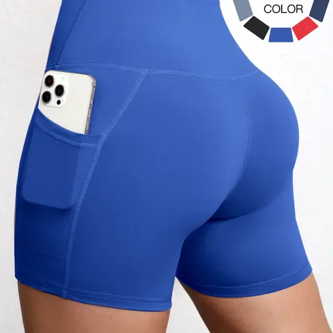Women's Yoga Shorts, High Waist Stretchy Butt Lifting Athletic Pants, Comfortable Breathable Home Workout Cycling Fitness Clothing, Gym Athletic Shorts, Workout Clothes Women