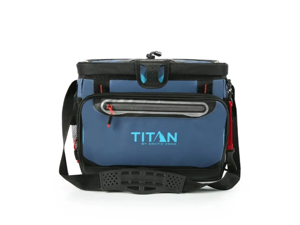 Titan by Arctic Zone 30 Can, 20 Quart Zipperless Soft Cooler, Ocean Blue