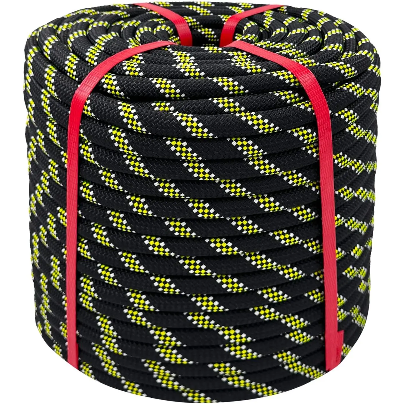 Arborist Rope -1/2 Inch x 250 Ft Black Tree Rope for Adults - for Outdoor Applications Construction Climbing Swing Sailing