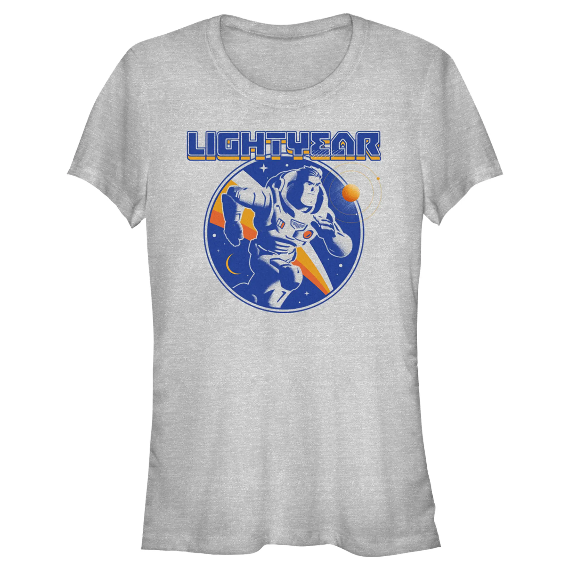 Juniors Womens Lightyear Retro Logo T-Shirt