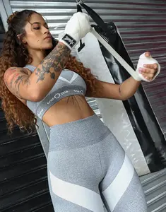 Skinflex® V1 Up - Women's Sports Bra | New Skinflex® 2023, Ultra Soft, Lifting Effect, Zero Transparency – Gray Scale