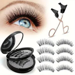 Black false eyelash gift box: The false eyelashes are natural and realistic, without the need for eyeliner. It also comes with an applicator, making it easy to wear and remove. It is reusable and is very practical for gifting during festivals and Valentin