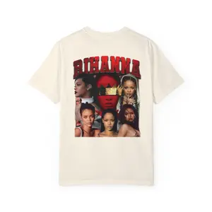Rihanna T-shirt- Back Casual Cotton