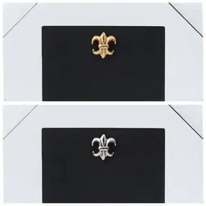 1 Count/ Vintage Fleur-de-Lis Gothic Stud Earring - Single Earring, Punk Style, Flat Back, Titanium Stud, Ideal for Men and Women