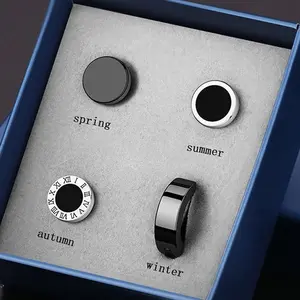 Men's Titanium Steel Stud Earrings Set, Hypoallergenic Waterproof Earring Combo, Minimalist Stylish Earrings for Women Men