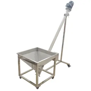 YOKOMA Spring Granule Conveying Feeder 220V Screw Loader Hopper Feeding Machine