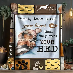 1pc Personalized Envelope Print Blanket, Flannel Series Bedding, Dormitory Blanket, Nap Blanket, Car Blanket, Office Blanket, Air Conditioning Blanket