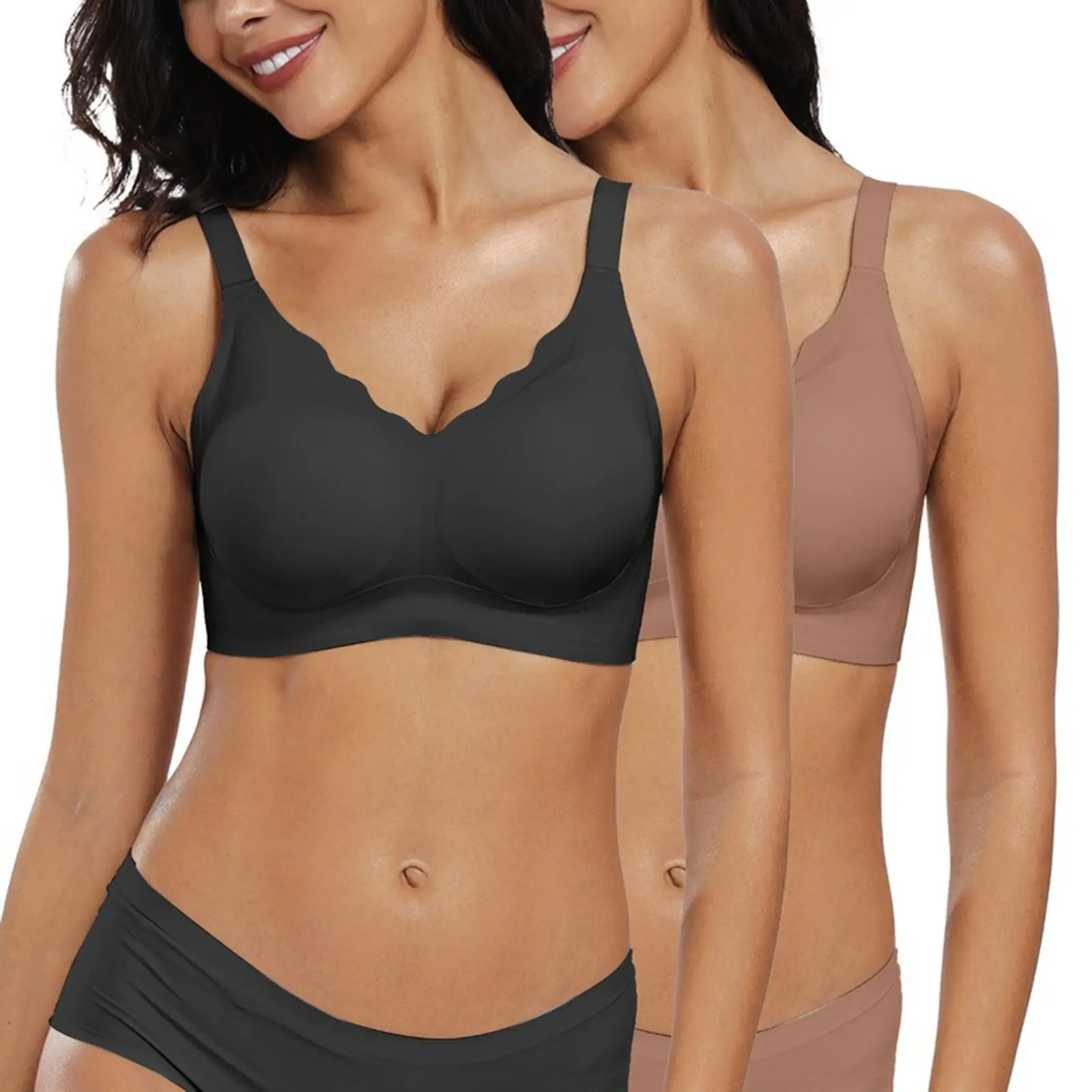 2pcs-Type A-black+coffee