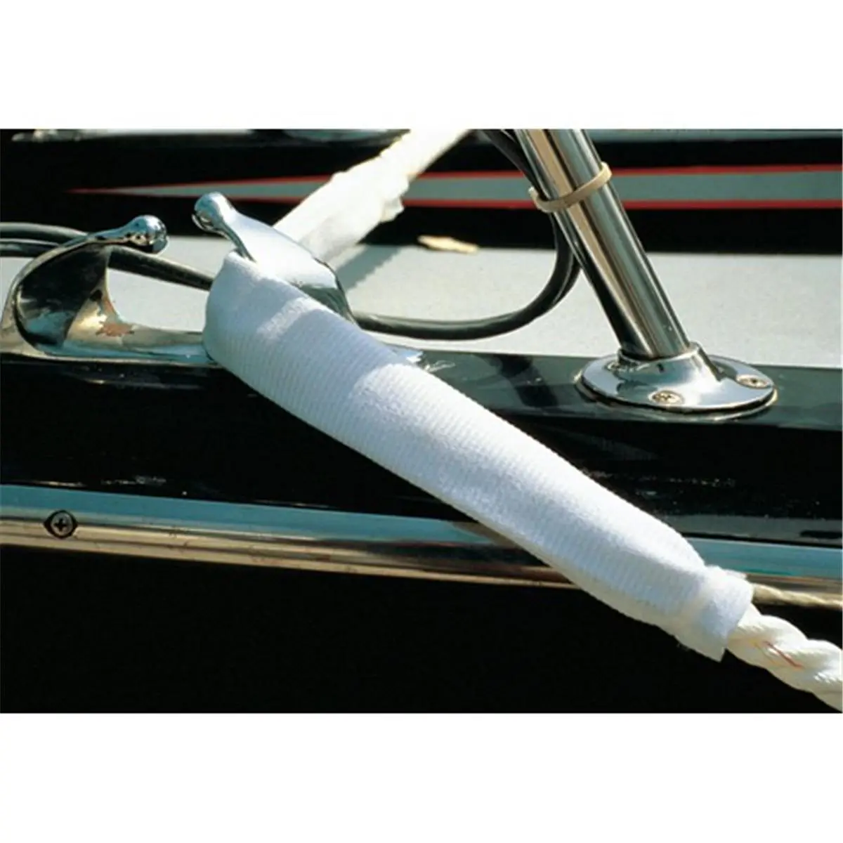 212 MAIN 18 in. Marine Dockgard Chafe Guards - 0.37-0.62 in. Size, Synthetic Polyester, Superior Abrasion Resistance, 0.5 lbs, Easily Fits Through Chocks, Prevents Wear and Tear for Boat Owners