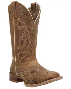 Laredo Women's Lottie Performance Western Boot Broad Square Toe - 2020