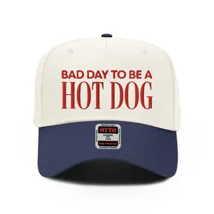 Bad Day to Be a Hot Dog Hat – Funny Patriotic Trucker for 4th of July, Classic Fashion, Timeless Design for All, Gildan Unisex
