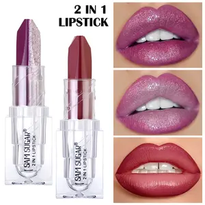 Dual Color Lipstick Moisturizing Shimmer Long-Lasting Matte Finish, Easy Apply Gradient Shade, All-Day Wear, Elegant Women's Lipstick Gift