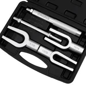 #SpringGlowUp DURATECH 5-Count Ball Joint Separator Set, Pickle Fork Tool Set, Tie Rod Removal Tool Set, 1-1/8", 15/16", 11/16", for Cars and Light Vans, with Suitcase