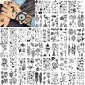 52 Sheets Creative Black Tiny Crown Infinity Triangle Fake Tattoos For Men Women Realistic Stars Letters Tattoos For Kids Tattoos Temporary Waterproof Arm Hand Face Finger Neck Tatoo Stickers