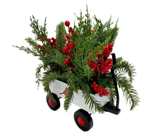 Temp-tations Seasonal Foilage Metal Wagon