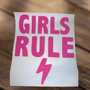 Girls Rule Screen Print Transfer