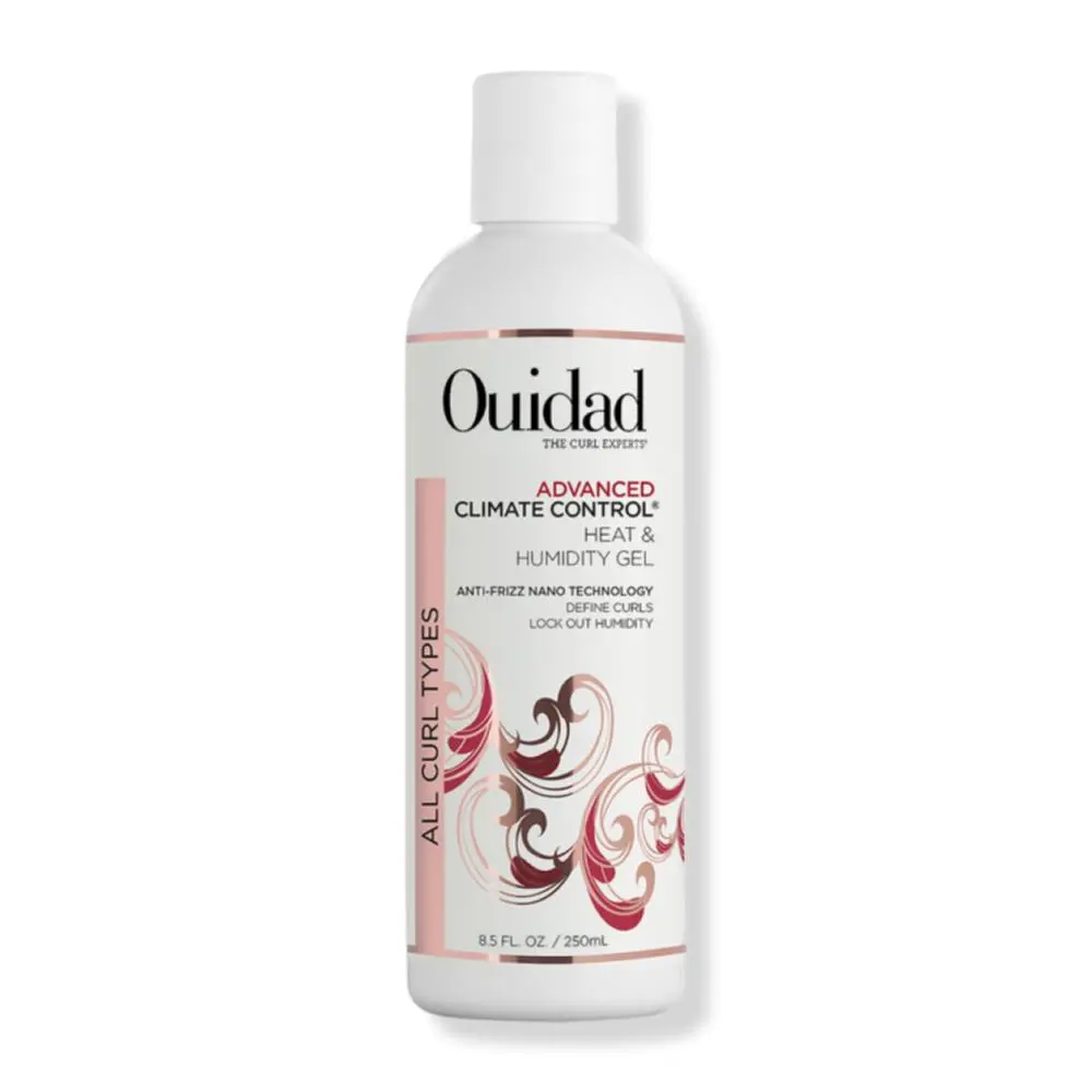 Ouidad Advanced Climate Control High Performance Gel - Haircare Anti-Frizz Styler, Hydrating Daily Haircare Product for Defined Natural Curls, Humidity Protection, Flexible Hold for Wavy Hair, 8.5 oz, Curl Defining Gel, Non Sticky Gel