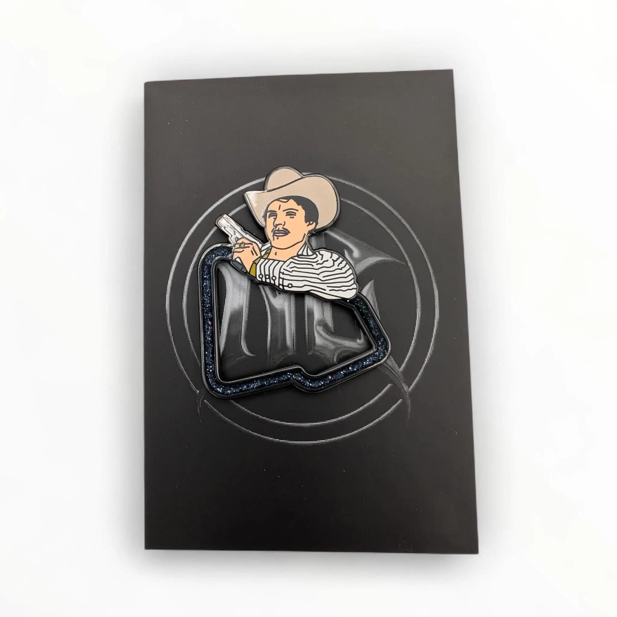 El Rey Del Corrido Black New Era - Streetwear Soft Enamel Pin