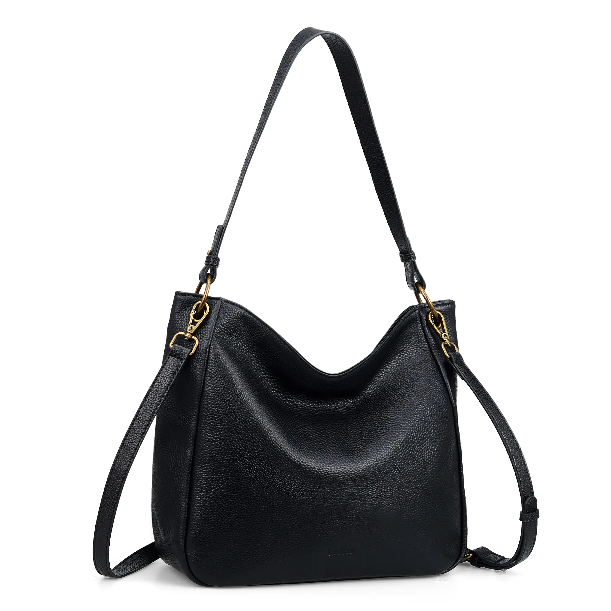 Befen Genuine Leather Hobo Bag for Women, Vintage Soft Leather Shoulder Purse with Gold Chain Strap & 2 Detachable Straps, Large Crossbody Handbag for Work, Travel, Shopping & Everyday Use, Fashionable Shoulder Bag, Crossbody Bags For Women