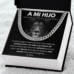 Para Mi Hijo Collar, To My Son Necklace From Mom, Mother And Son Necklace, Wedding Gift For Son, Cumpleaños De Hijo