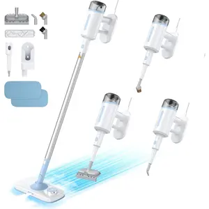 Steam Mop 10 in 1 Detachable Handheld Steam Cleaner for Home and Floor Deep Cleaning, 230°F Floor Steamer with Multi-purpose Attachments for Hardwood Floors, Tile, Grout, Furniture