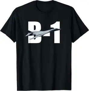 100%cotton B-1 B1 Lancer Bomber Plane T shirt T-Shirt