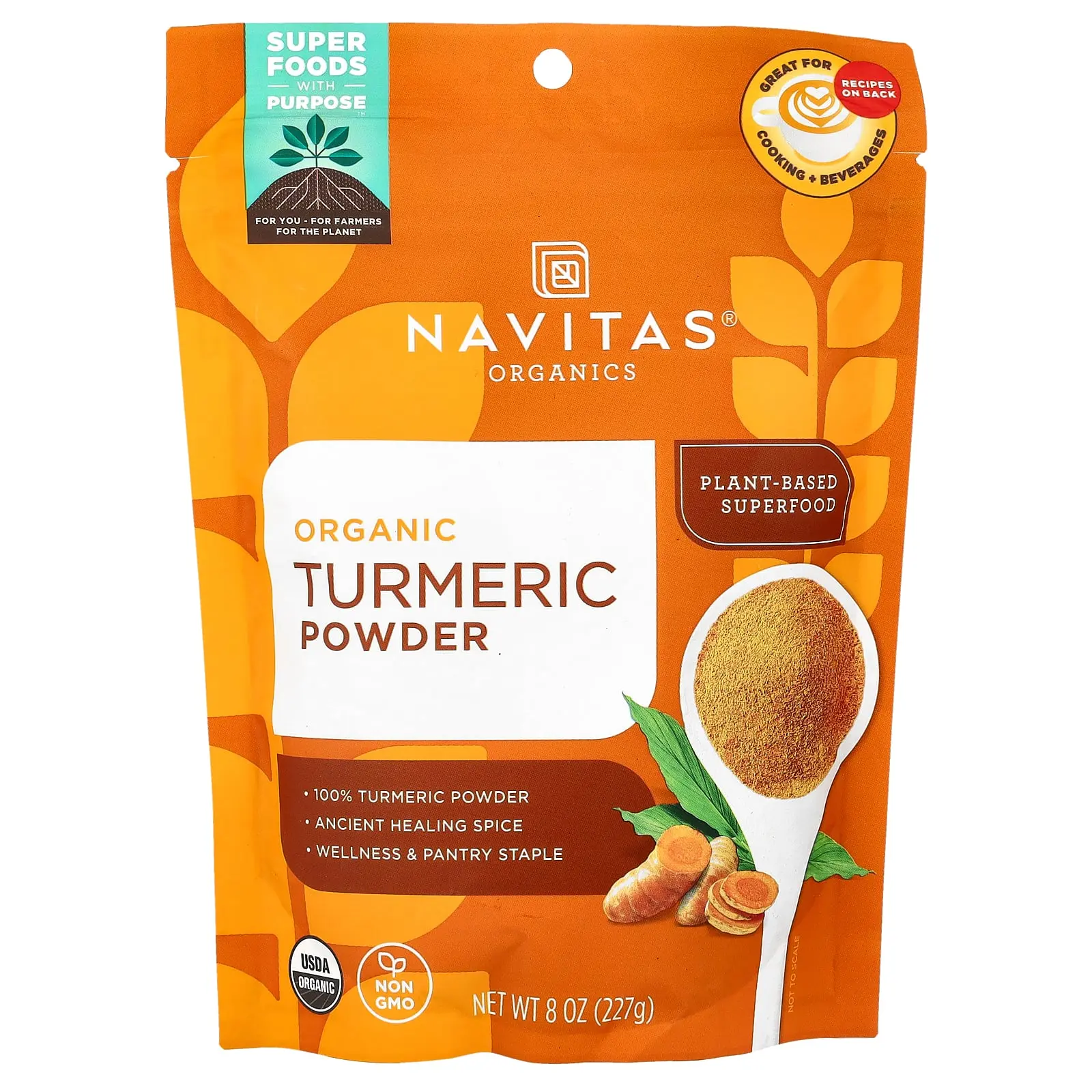 Navitas Organics Organic Turmeric Powder, 8 oz (227 g)