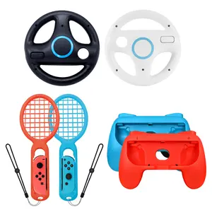 for Nintendo Switch Aces Compatible Tennis Racket Gamepad Steering Wheel Controller Stand Gaming Accessory Set Console Smartphone