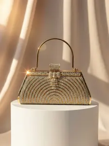 High-End Vintage Evening Clutch Handbag for Women, Fashionable Rhinestone Handbag, Perfect for Weddings, Parties, Birthdays, Christmas, All Seasons