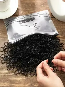 2000pcs High Elasticity Hair Ties, Strong Pull Not Break Easily, Casual Style Hair Accessories for All Seasons