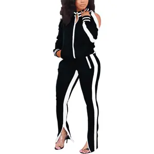 Women Casual 2 Piece Outfit Long Pant Set Sweatsuits Tracksuits