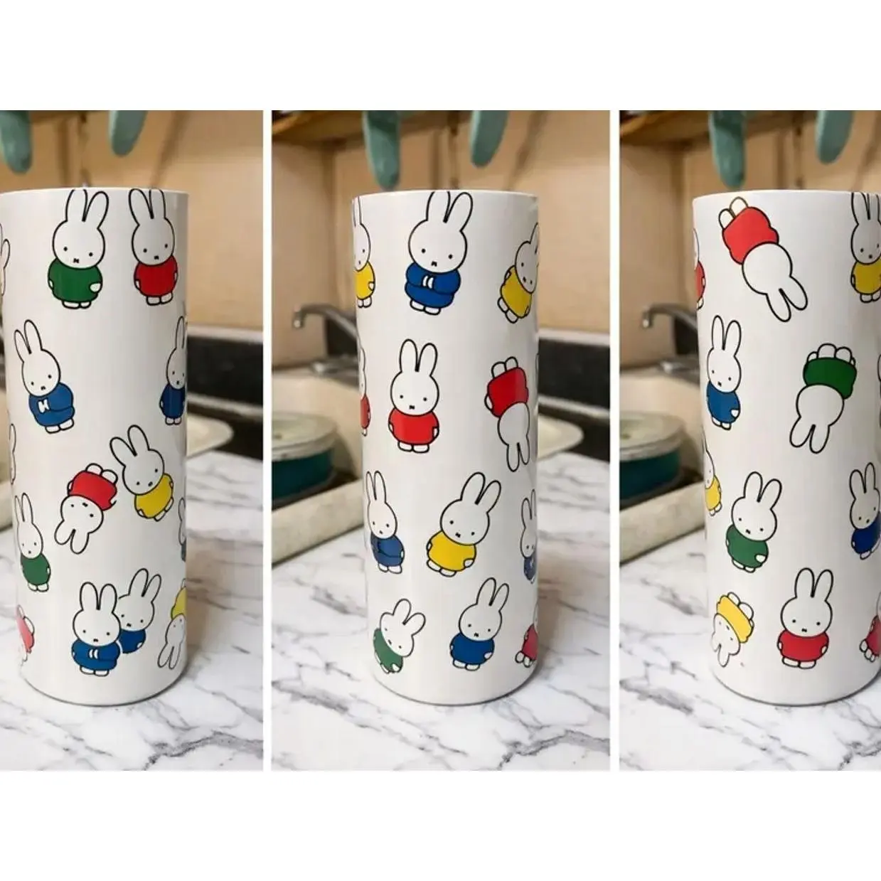 Miffy Bunny 20oz Tumbler - Portable Vacuum Flask Drinkware, Reusable Water Bottle for Kitchen Use, Water Bottles