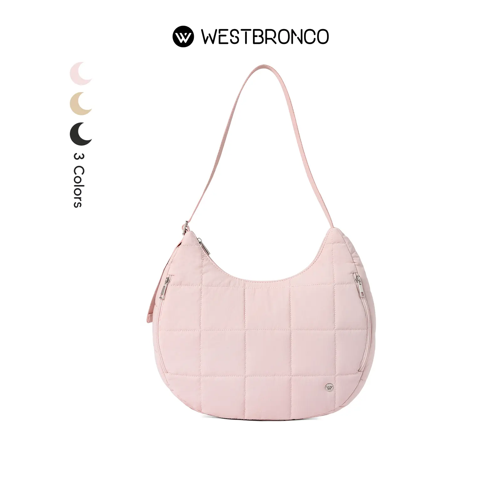 WESTBRONCO Puffer Tote Hobo Crescent Shoulder Bag Quilted Purse Bags Women Gym Bags 2026 VIRAL Spring Trendy Handbag Adjustable Strap Diaper Bag gift for her