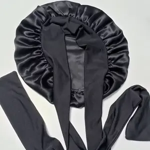 Women Shower Cap Single Satin Sleeping Bonnet Women Braids Curly Night Hat Beauty Parlor Cap Salon Hat#TikTokShopBlackFriday