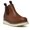 HANDPOINT 84985 Men's Chelsea Soft Toe Work Boots, Pull-On Full Grain Leather Work Boots, Double Gore, Slip Resistant, Lightweight, Comfortable Boots for Construction, Warehouse & Industrial Work