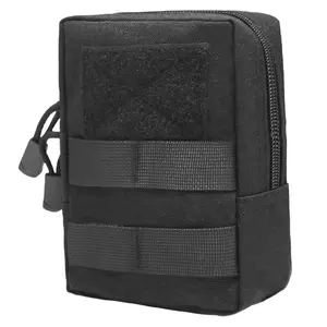 Tactical Cigarette Pouch Molle Small Bag Battery Cigarette Case EDC Utility Card Holder Lighter Slot Mini Cigar Waist Pack