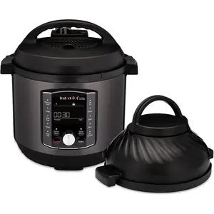 Instant Pot Pro Crisp 11-in-1 Air Fryer and Electric Pressure Cooker Combo with Multicooker Lids that Air Fries, Steams, Slow Cooks, Sautés, Dehydrates, & More, Free App With Over 800 Recipes, 8 Quart