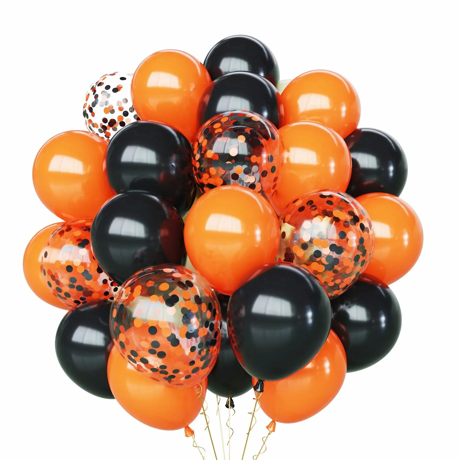 Black Orange Balloons