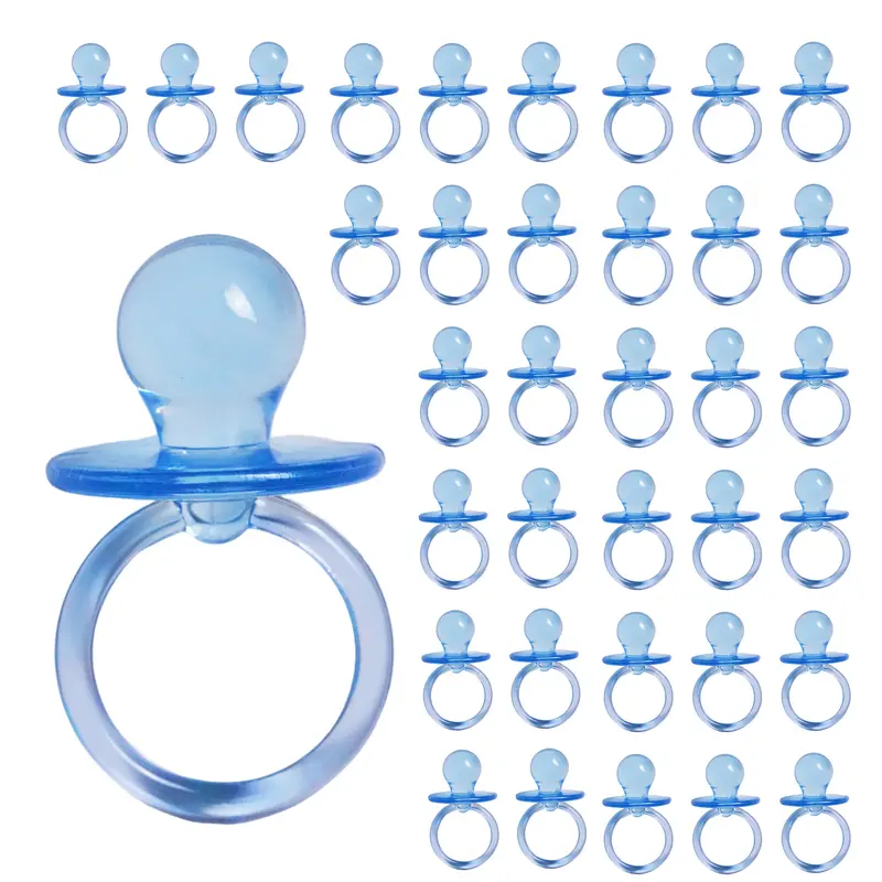 CRAFT AND PARTY 36pcs Baby Shower Acrylic Pacifier 2.5" for Baby Shower Favors Party Decoration 36 Pieces